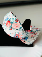 Load image into Gallery viewer, Floral Print Knotted Wide Satin Headband
