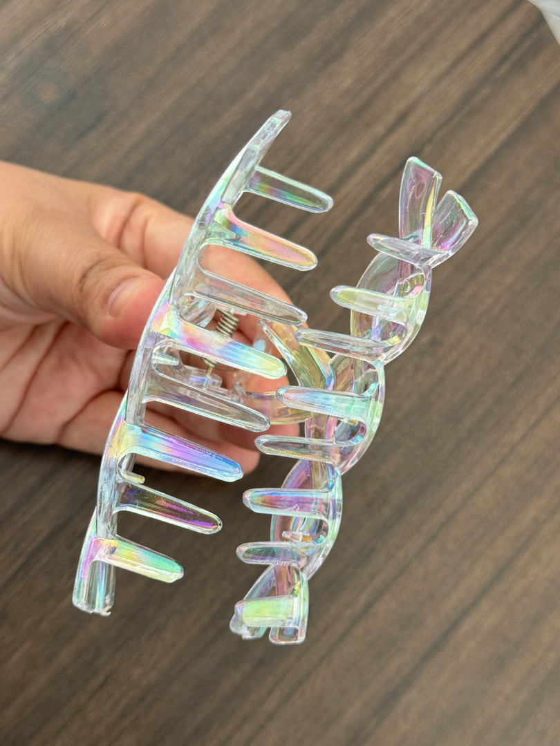 Twisted Transparent Hair Clip