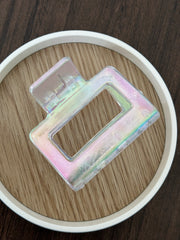 Square Shape Transparent Hairclip