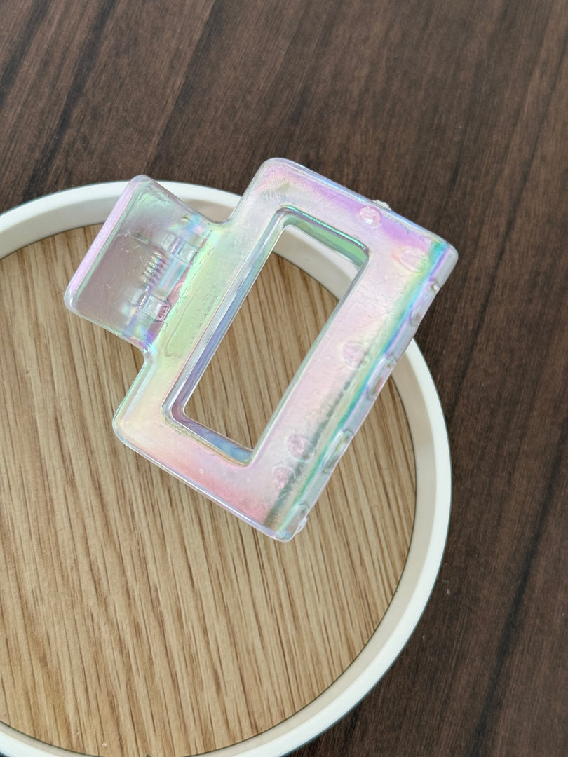 Square Shape Transparent Hairclip