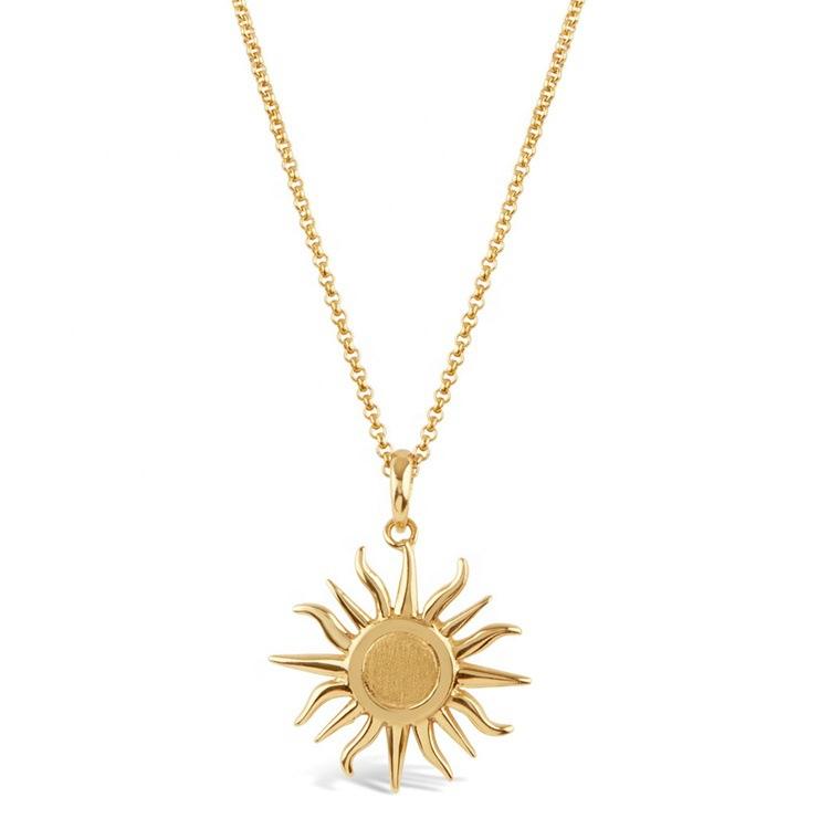sun charm pendent