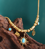 Load image into Gallery viewer, Tree of life turquoise pendant
