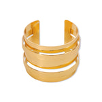 Load image into Gallery viewer, Big heavy metal hollow wide cuff open bangles
