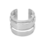 Load image into Gallery viewer, Big heavy metal hollow wide cuff open bangles
