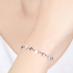 Load image into Gallery viewer, Temperament Hollow Heart Chain Bracelet
