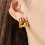 Load image into Gallery viewer, Irregular heart shape earring
