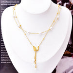 Load image into Gallery viewer, Pearl butterfly pendant
