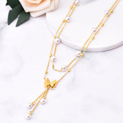 Pearl butterfly pendant