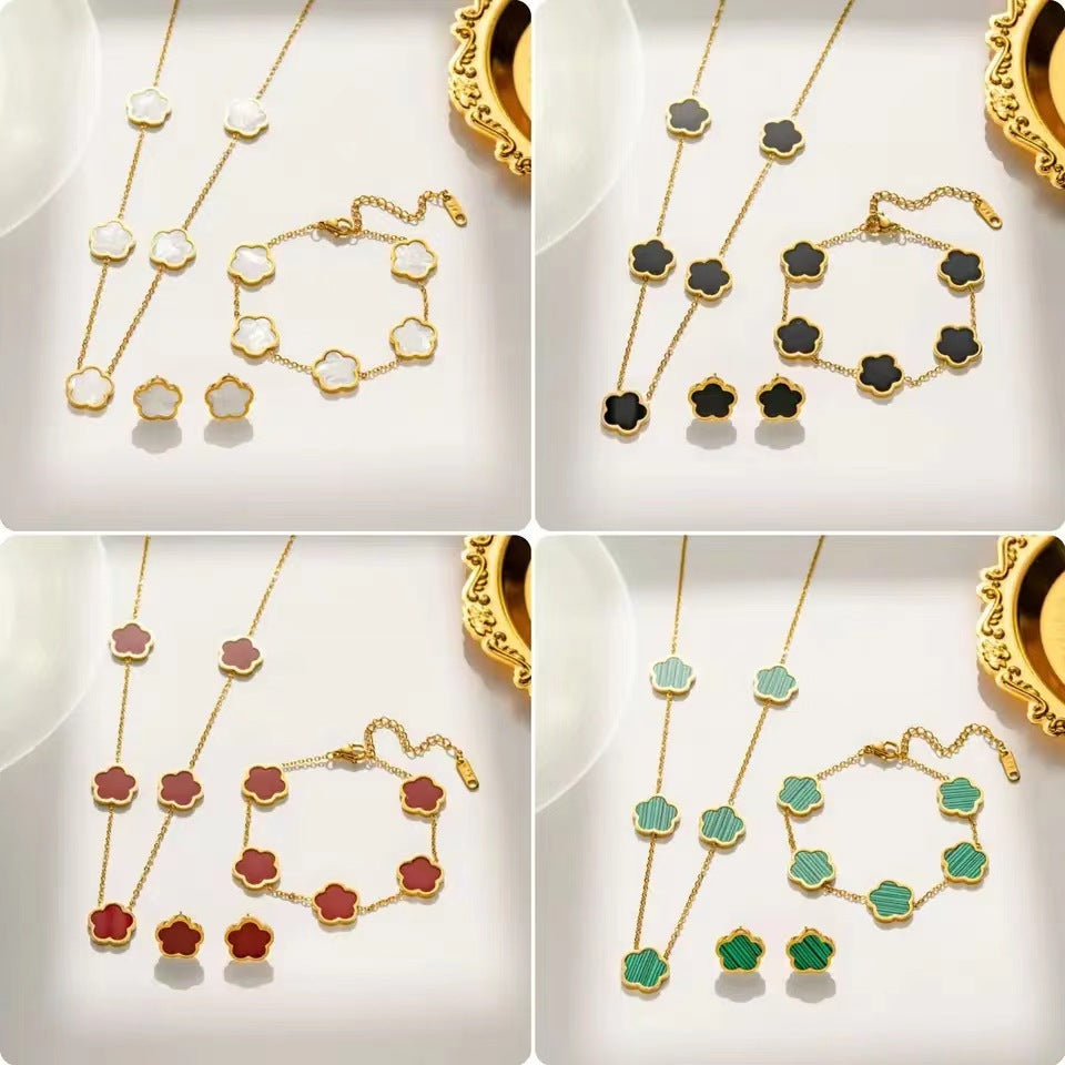Flower shape jewelry sets
