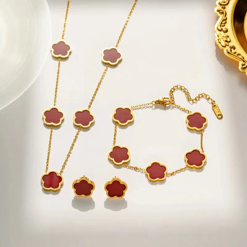 Flower shape jewelry sets