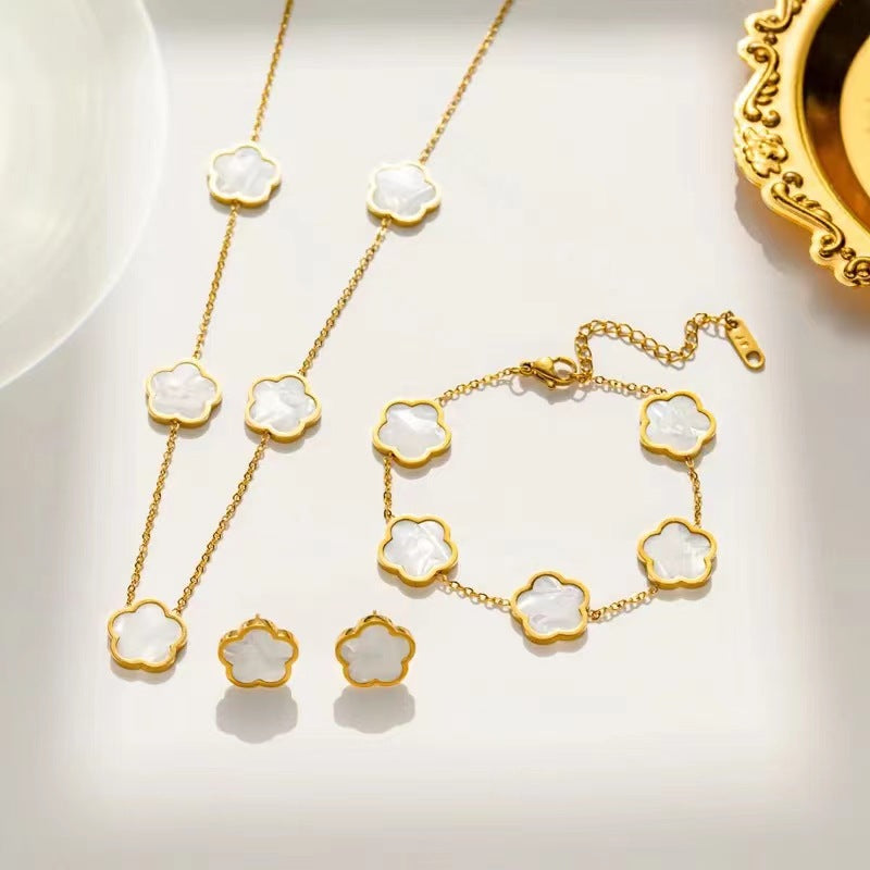 Flower shape jewelry sets