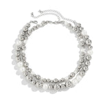 Load image into Gallery viewer, Silver large ball bead chain necklace
