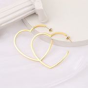 Heart huggie earring
