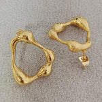 Load image into Gallery viewer, Irregular spring shape earring
