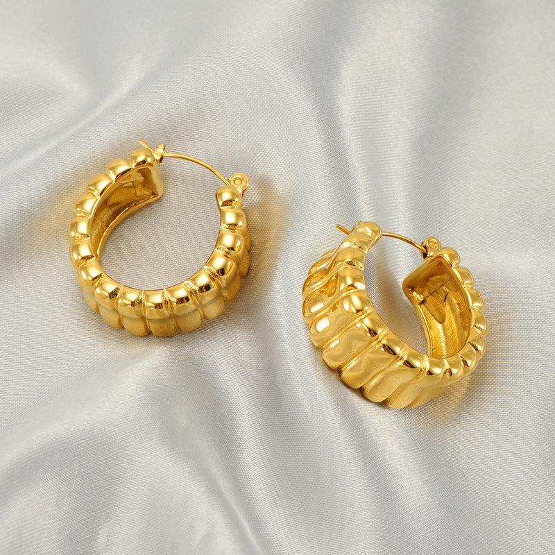 Circle hoop earring