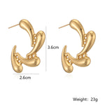 Load image into Gallery viewer, Dainty water drop stud earring
