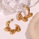 Load image into Gallery viewer, Dainty water drop stud earring
