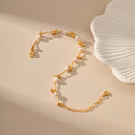 Load image into Gallery viewer, Gold brass pearl bracelet
