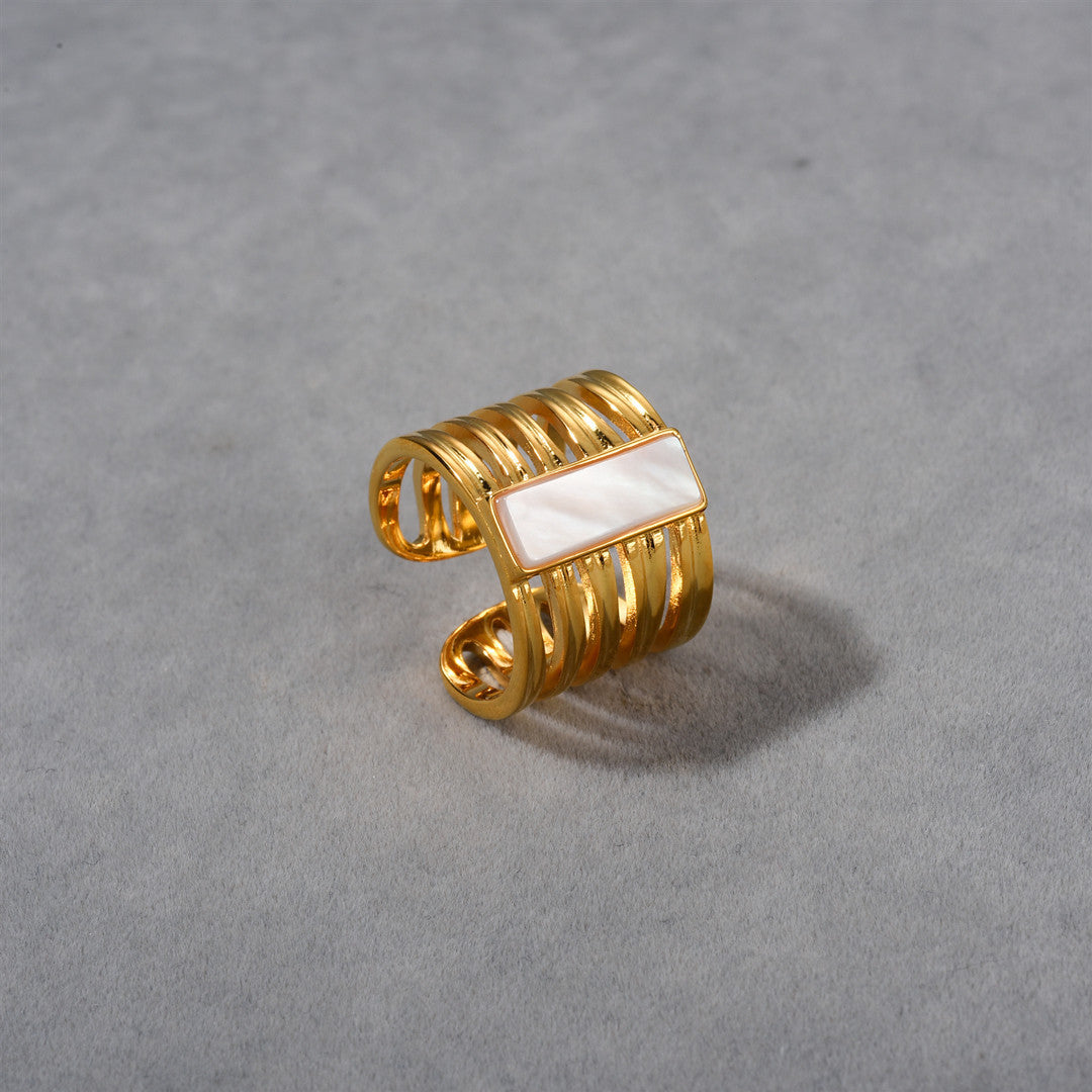 Multi layer open ring