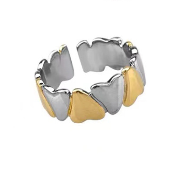 Heart open love ring