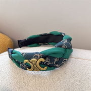 French retro twist braid wide headband