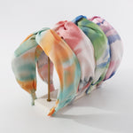 Load image into Gallery viewer, Tie-dye fabric cross knotted headband
