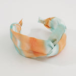 Load image into Gallery viewer, Tie-dye fabric cross knotted headband
