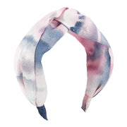 Tie-dye fabric cross knotted headband
