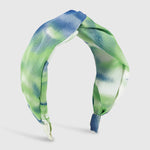 Load image into Gallery viewer, Tie-dye fabric cross knotted headband
