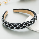 Load image into Gallery viewer, Non slip luxury pearl crystal hairband
