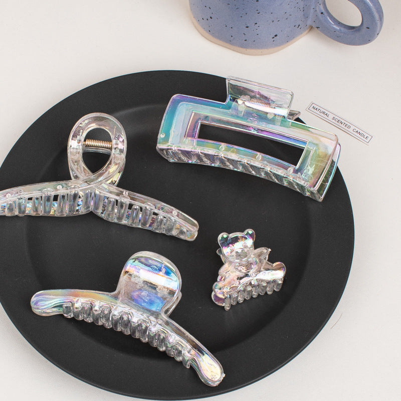 Transparent colour korean hair clip