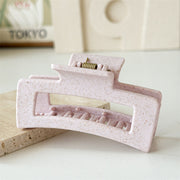 Frosted square hair claw