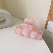 Velvet large flocking cloud hair clip