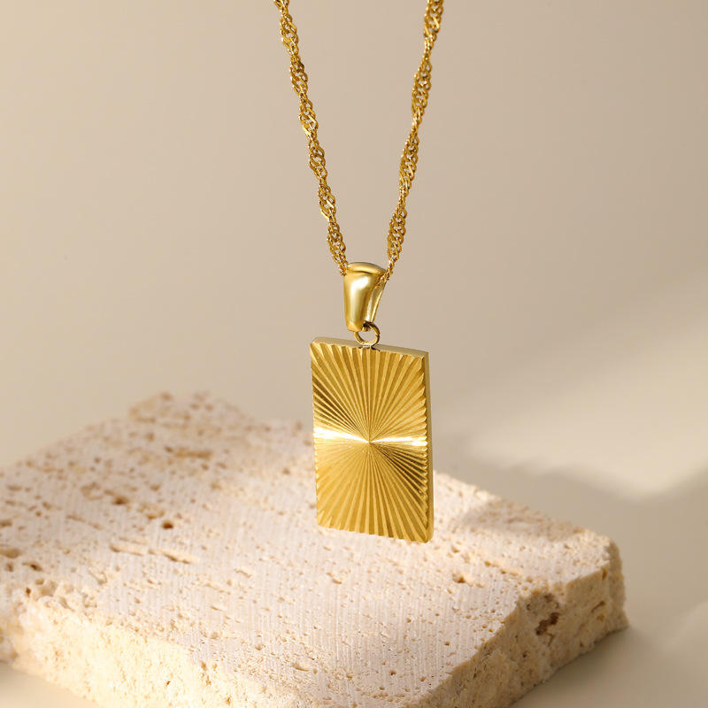 Geometry Square Pendant