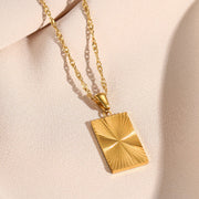Geometry Square Pendant