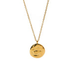 Load image into Gallery viewer, Creative Artist Abstract Irregular Textured Coin Pendant Necklace
