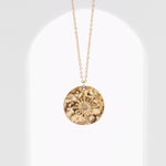 Load image into Gallery viewer, Vintage Gold Star simple Coin Pendant
