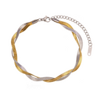 Load image into Gallery viewer, Snake chain bracelet(gold and silver mix)
