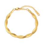 Load image into Gallery viewer, Snake chain bracelet (gold)
